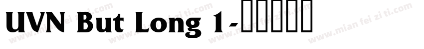UVN But Long 1字体转换